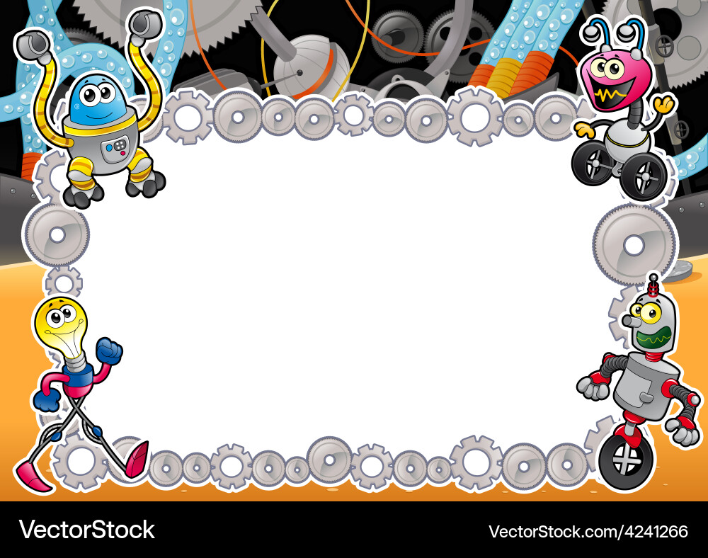 Funny card with empty space for text vector image