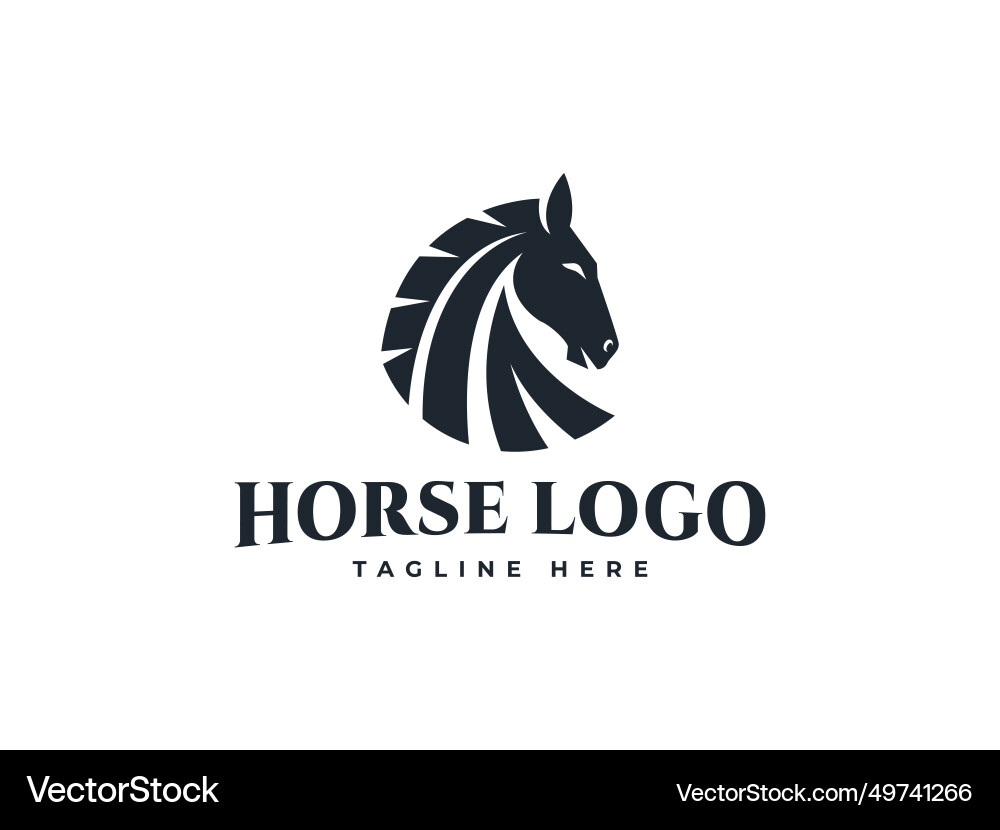 Horse head logo Horse head logo vector image