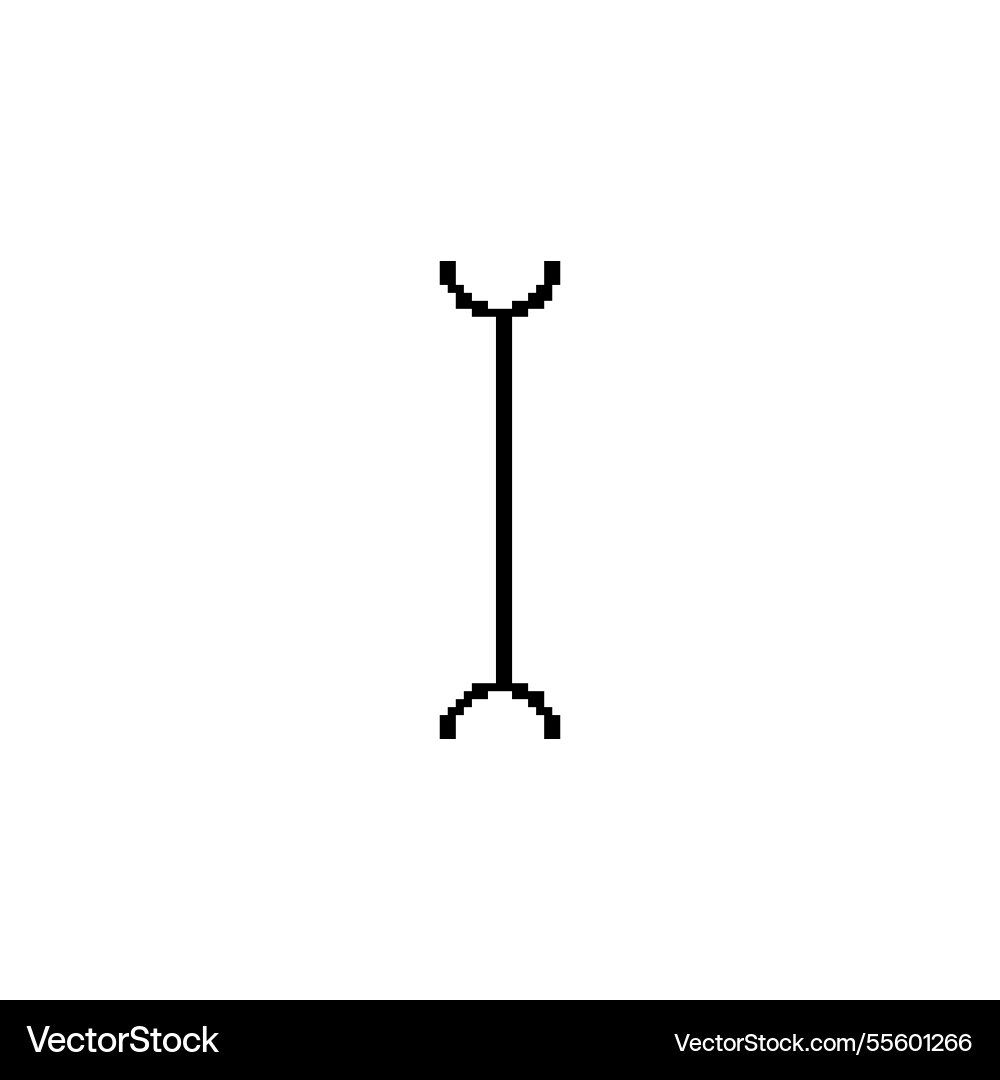 Icon for cursor and text marker in ui tools vector image