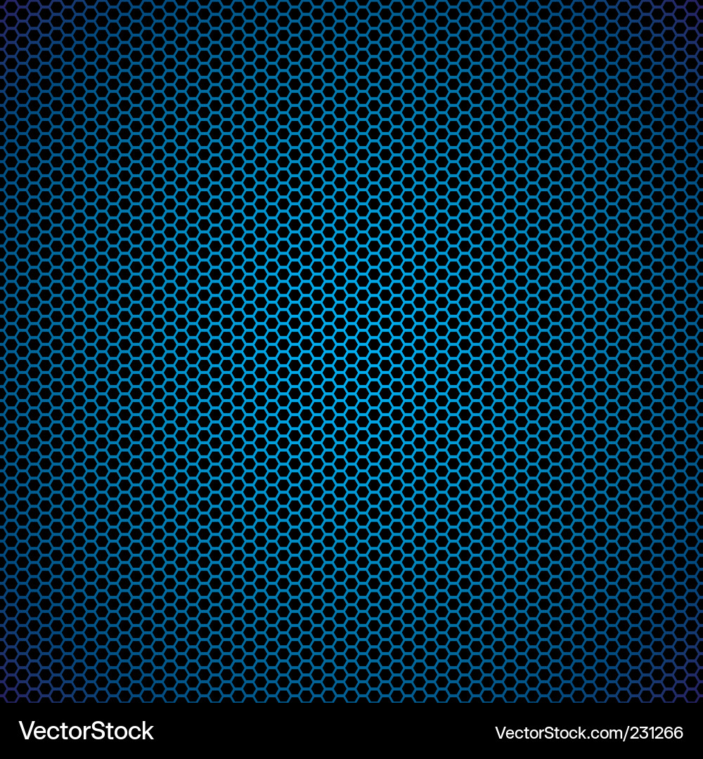 Metallic Hexagon Pattern vector image