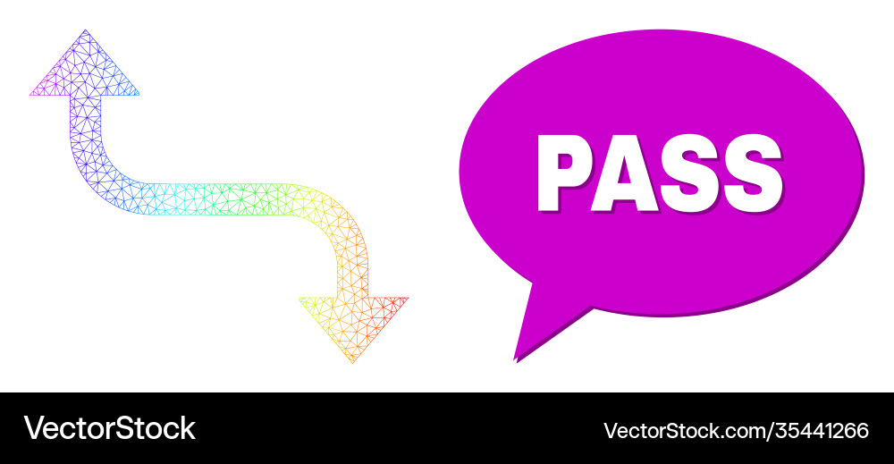 Spectrum net gradient opposite bend arrow icon Spectrum net gradient opposite bend arrow icon vector image