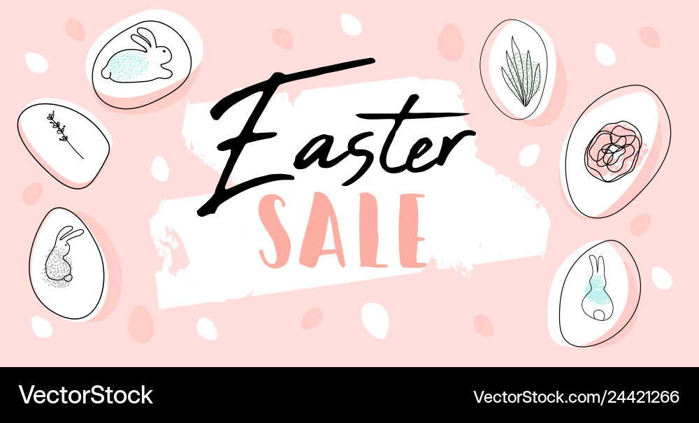 Trendy header design with different hand drawn Trendy header design with different hand drawn vector image
