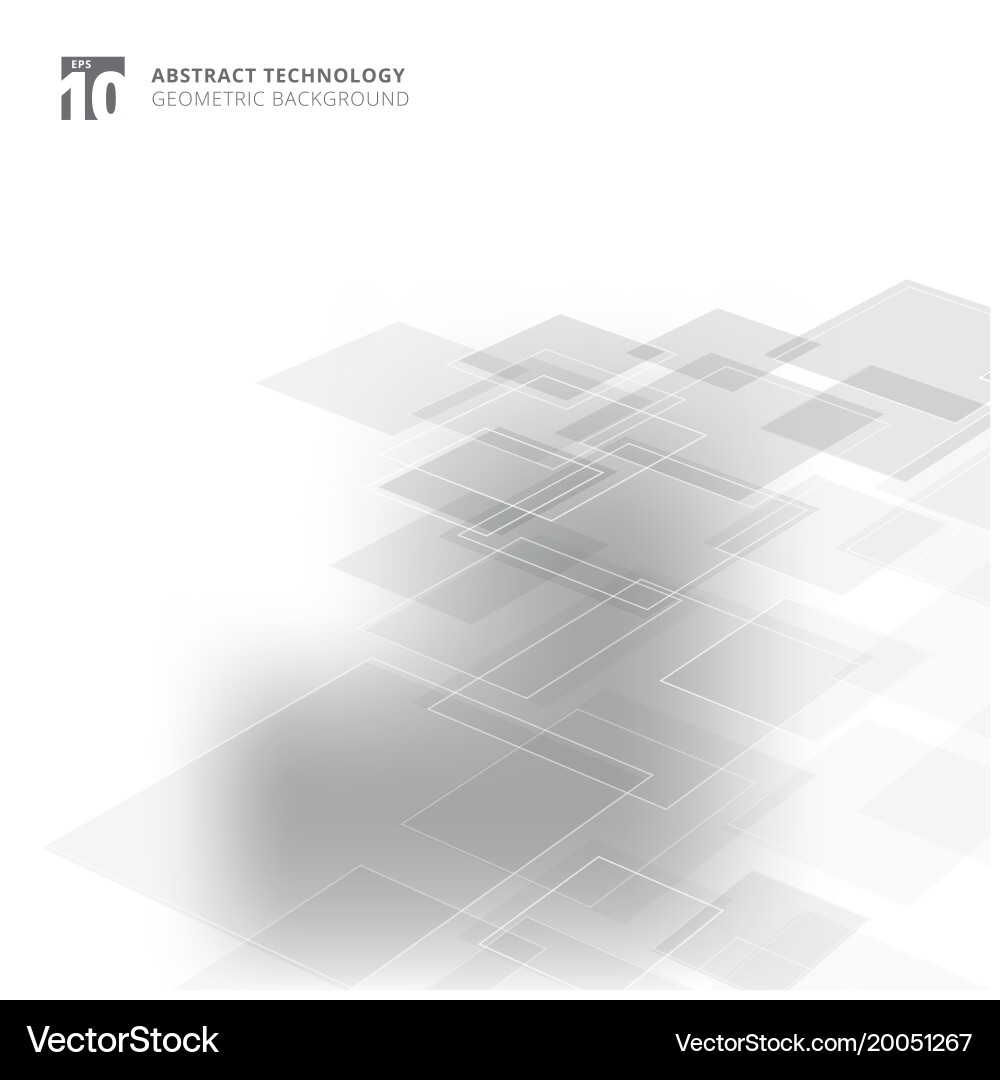 Abstract geometric squares shape pattern vector image