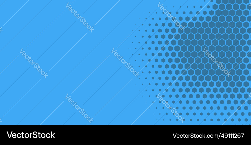 Geometric abstract hexagon two color background vector image