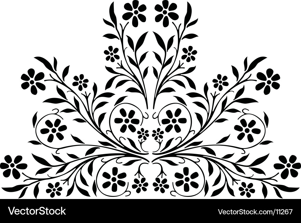 Intricate Scroll Pattern vector image