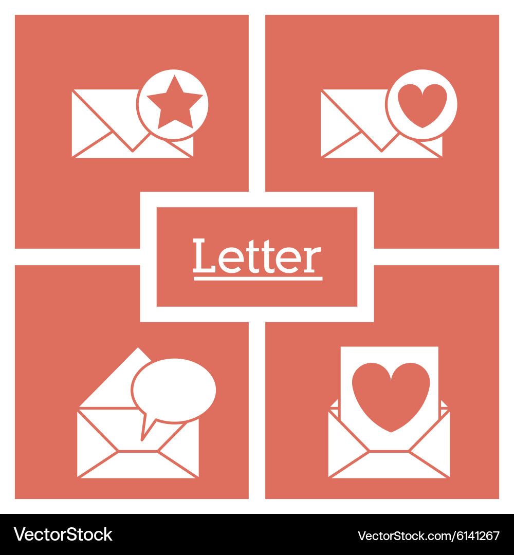 Message design vector image