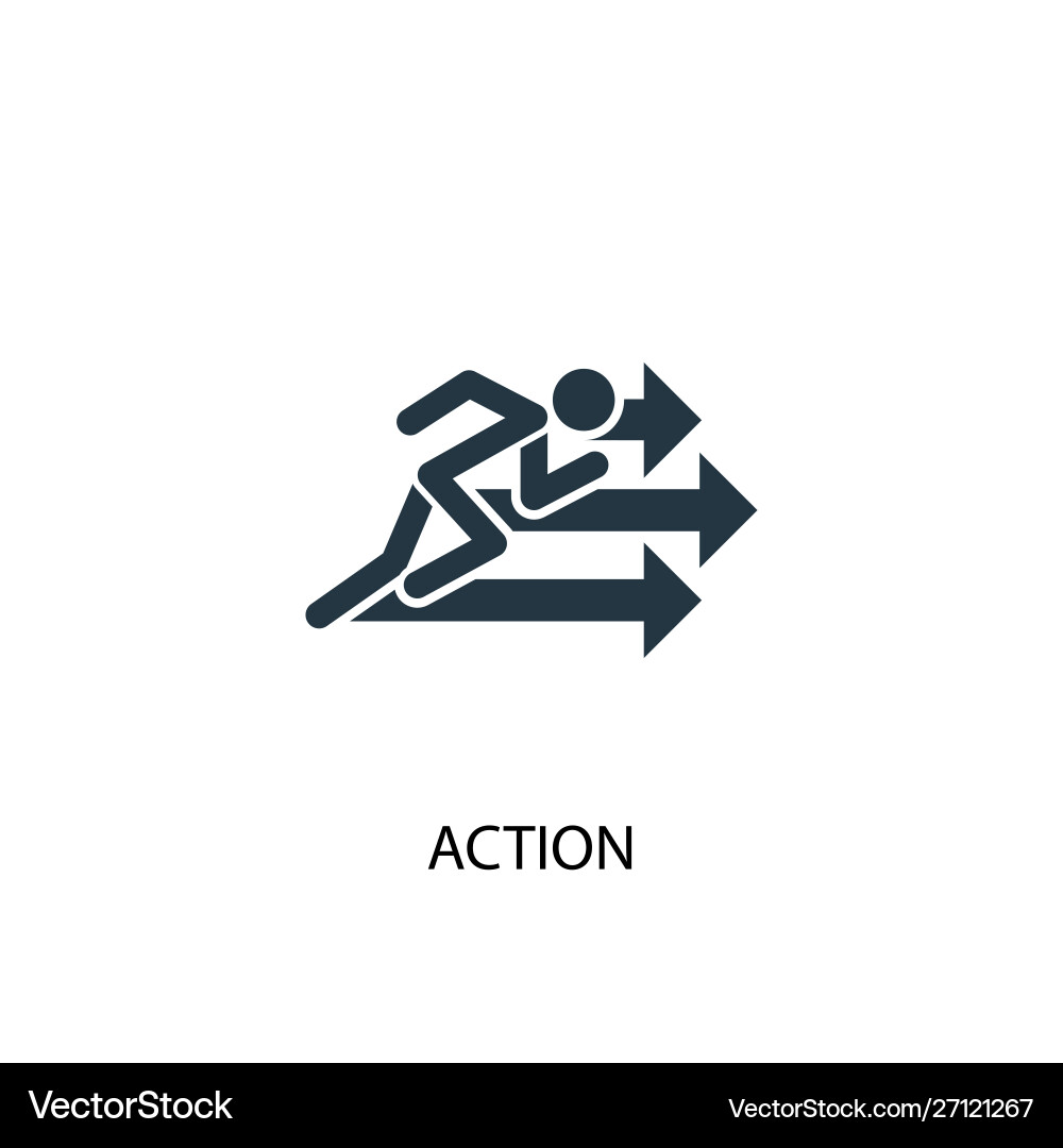 Running Icon - Simple Action vector image