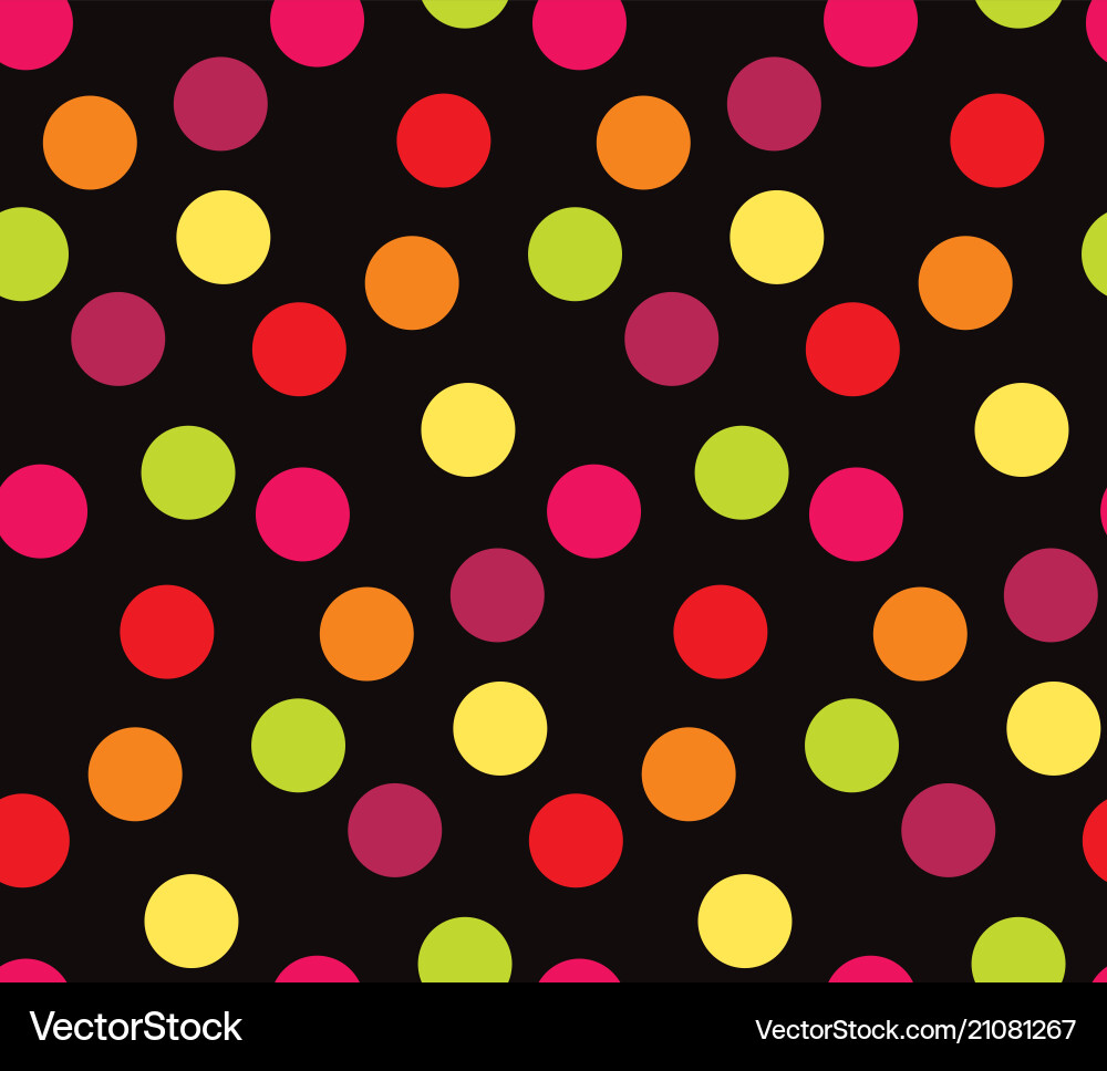 Vivid colorful random polka dot seamless pattern Vivid colorful random polka dot seamless pattern vector image