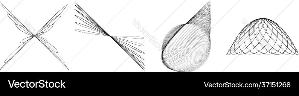Abstract geometric lineart lines design element Abstract geometric lineart lines design element vector image
