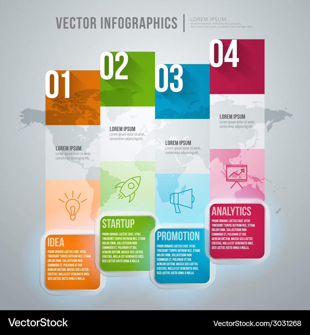 Abstract infographic design workflow layout Vector Image