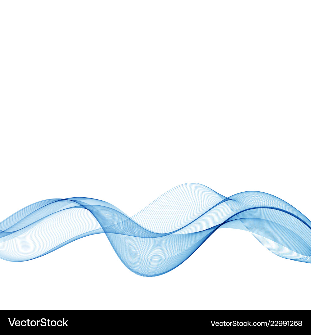 Abstract smooth color wave curve flow blue Abstract smooth color wave curve flow blue vector image