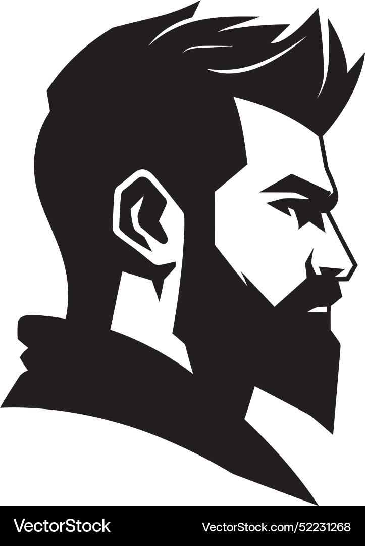 Classic noir character symbolismdapper monochrome Vector Image