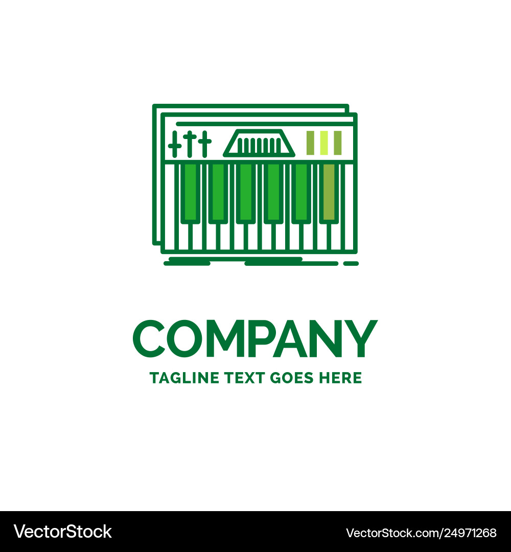 Controller keyboard keys midi sound flat business Controller keyboard keys midi sound flat business Vector Image
