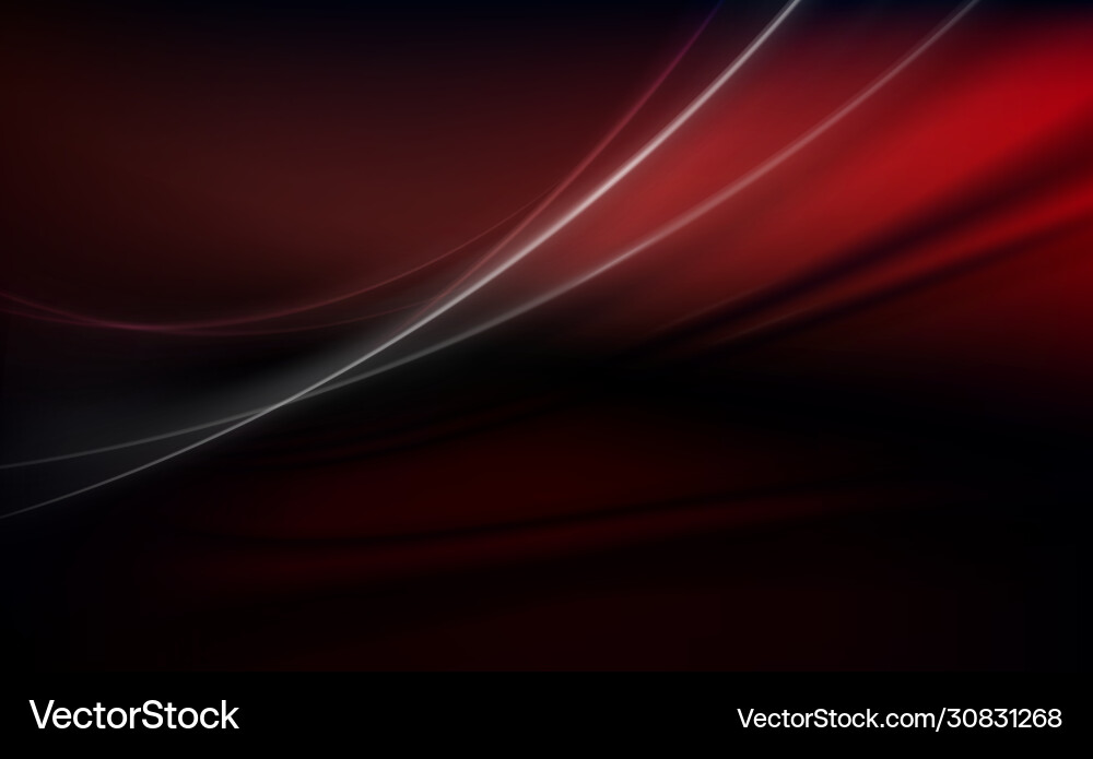 Dark red design with a gradient curved light thin vector image