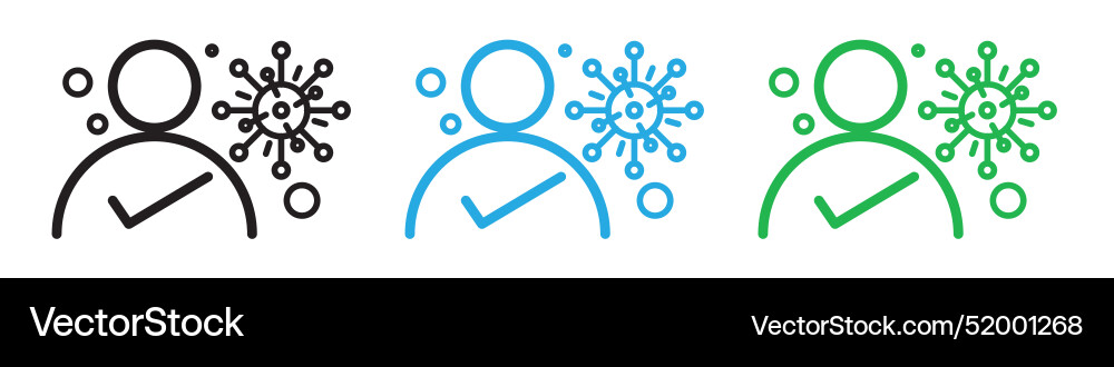 Defensive immune system icon symbolizing Vector Image