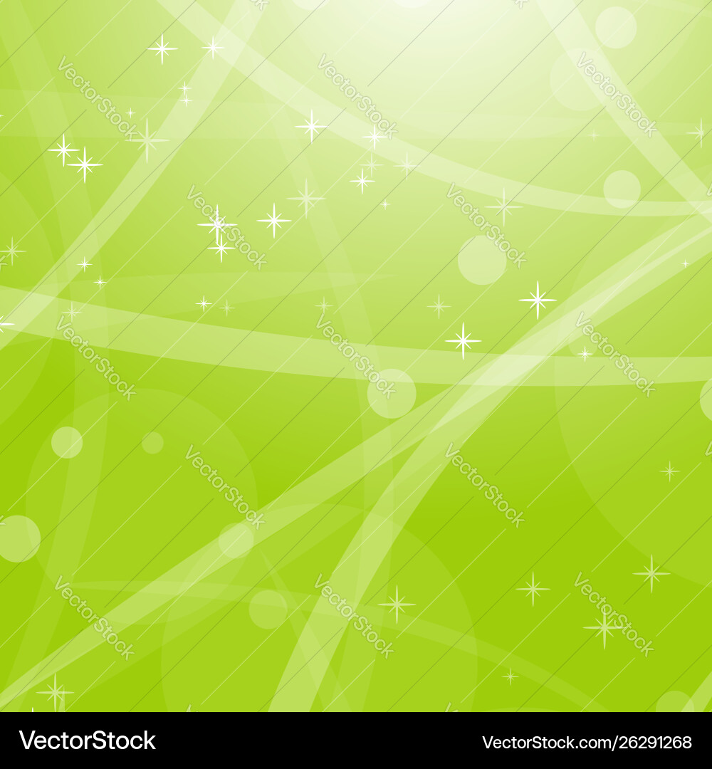 Light green abstract background with stars Light green abstract background with stars vector image