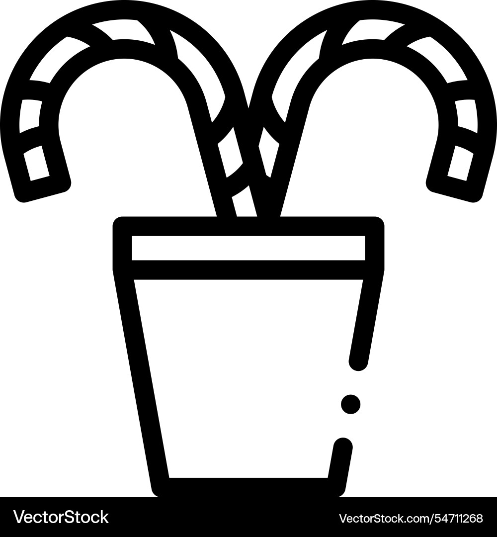 Lollipops icon thin linear style design isolated Lollipops icon thin linear style design isolated vector image