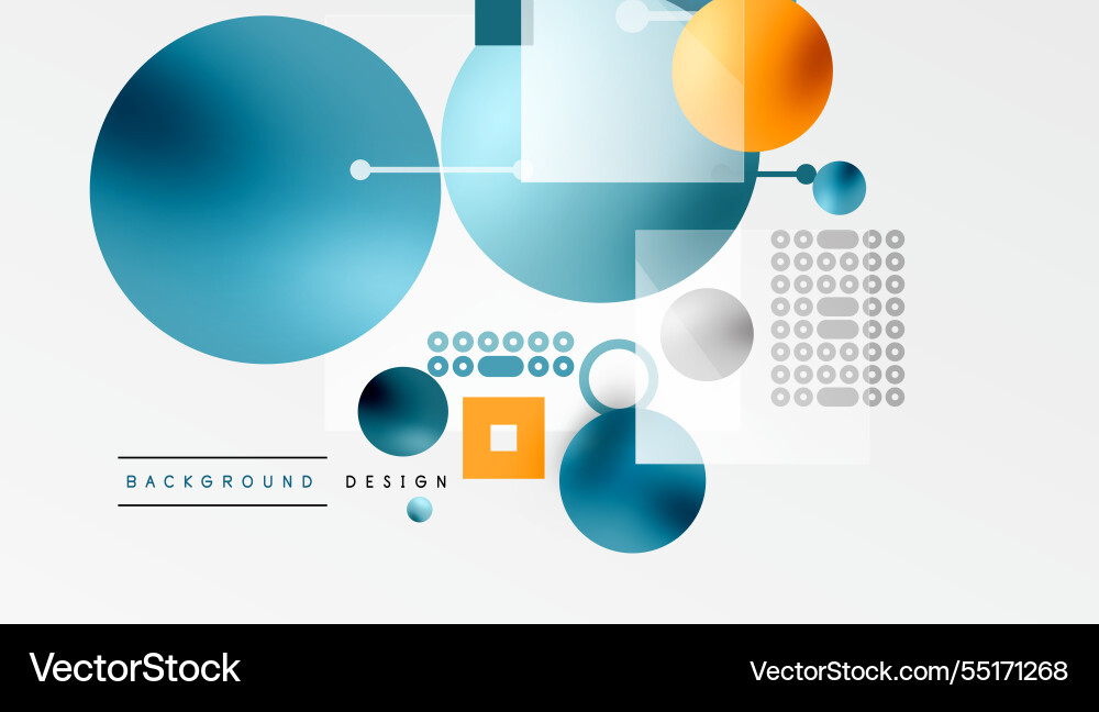 Minimalistic abstract design layered vector image