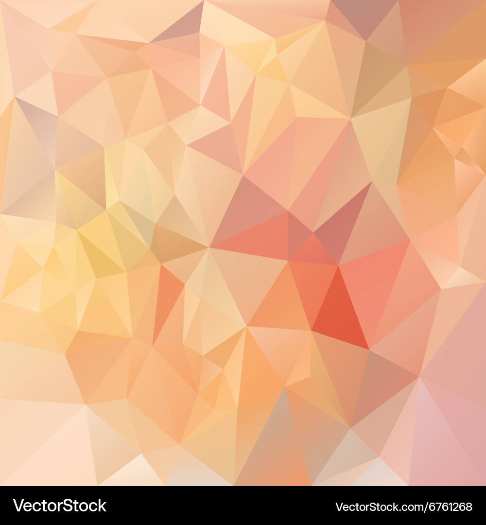 Pastel Triangular Orange Pattern vector image