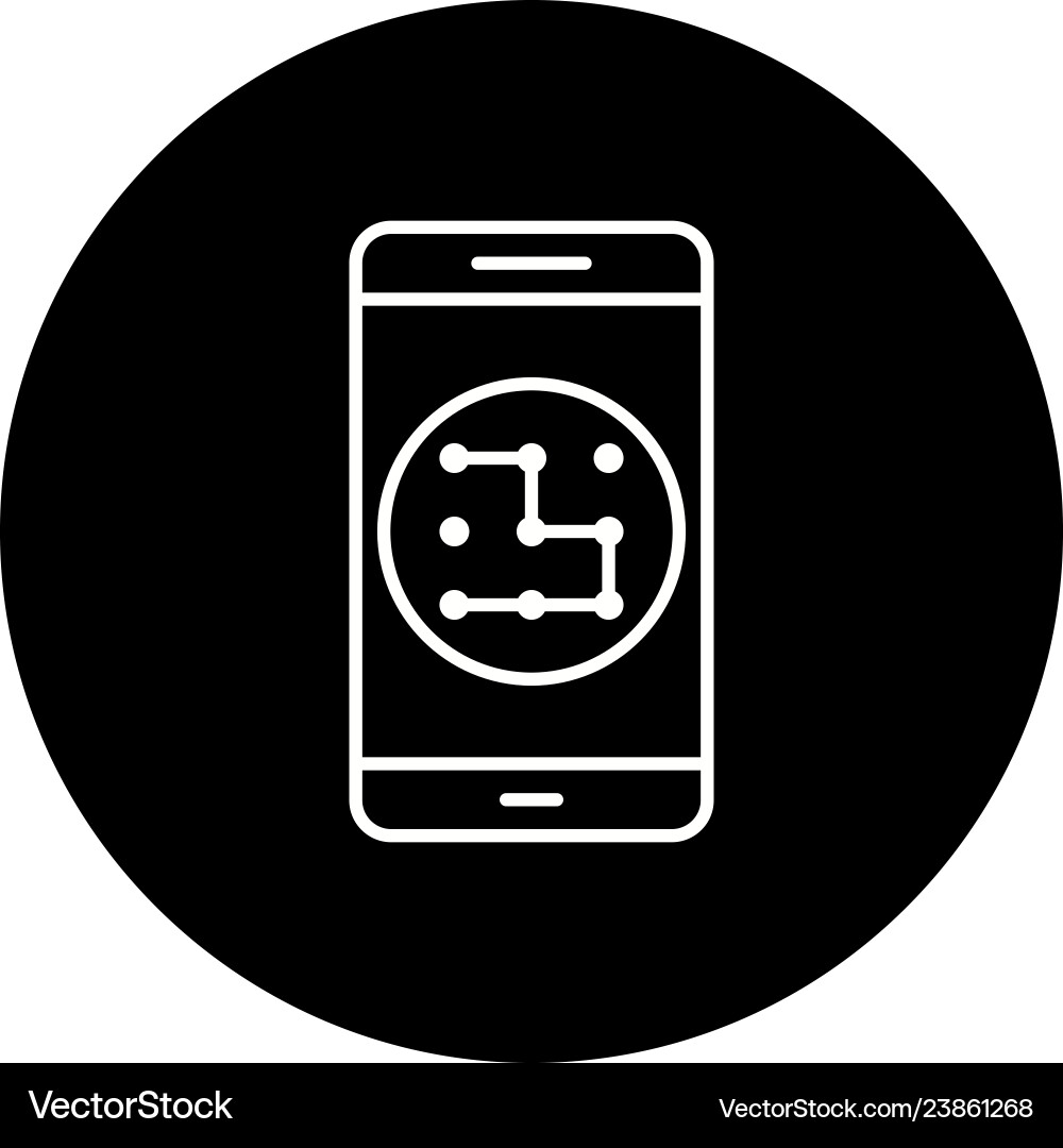 Pattern mobile application icon Vector Image