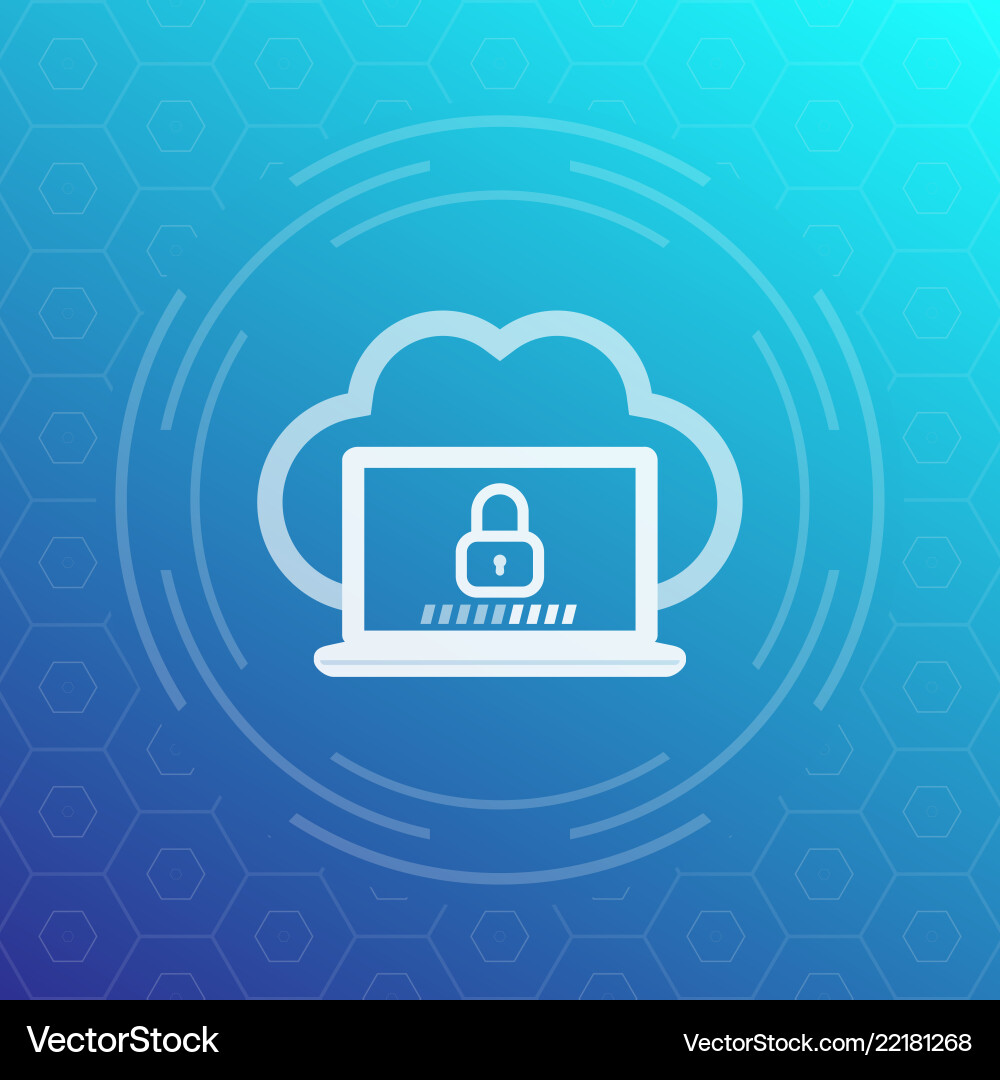 Secure cloud access network protection Secure cloud access network protection vector image