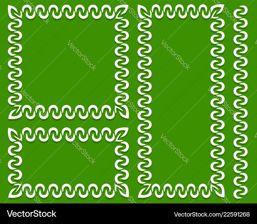 Set of decorative frames in different sizes Set of decorative frames in different sizes vector image