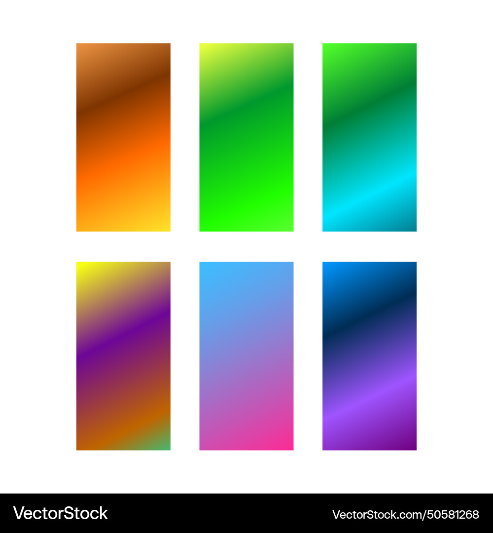 Set von bunten Gradienten Hintergrundbildschirm minimal Set von bunten Gradienten Hintergrundbildschirm minimal vektorbild