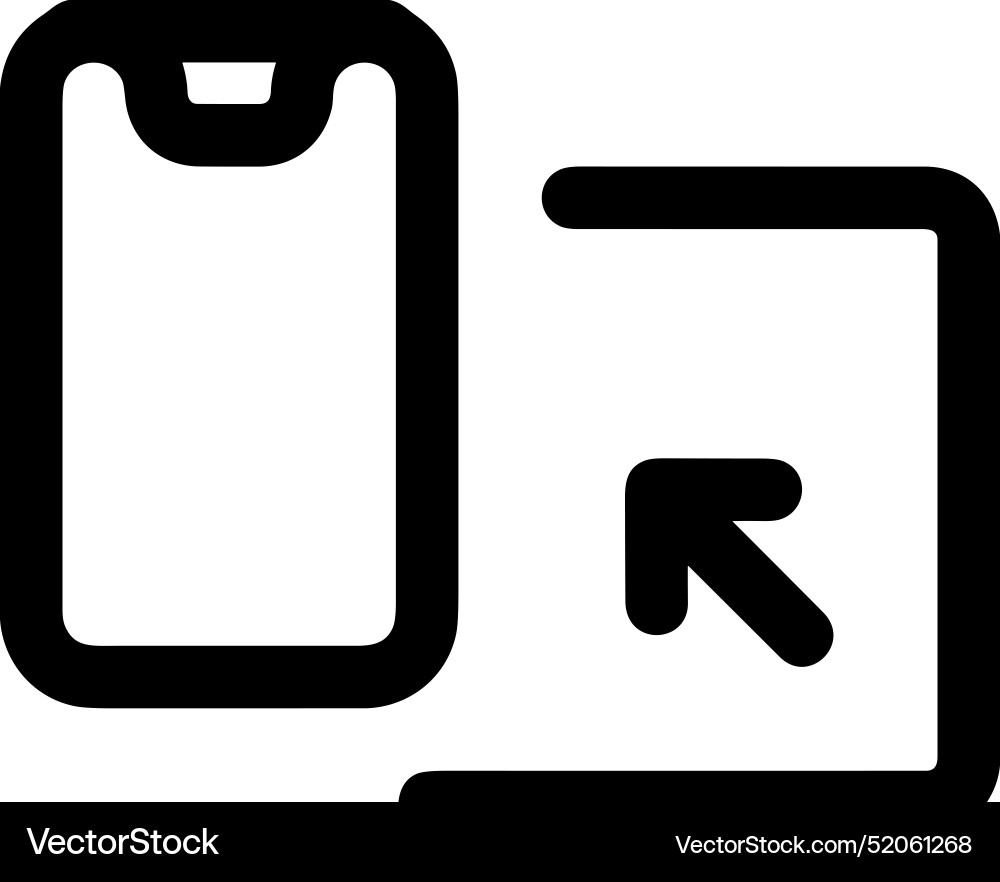 Upload outline icon symbol image Vector Image