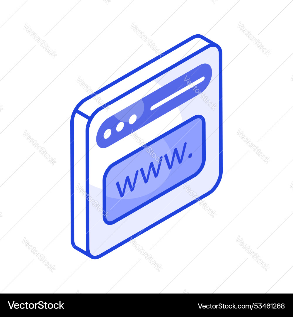 Web address Vector Image