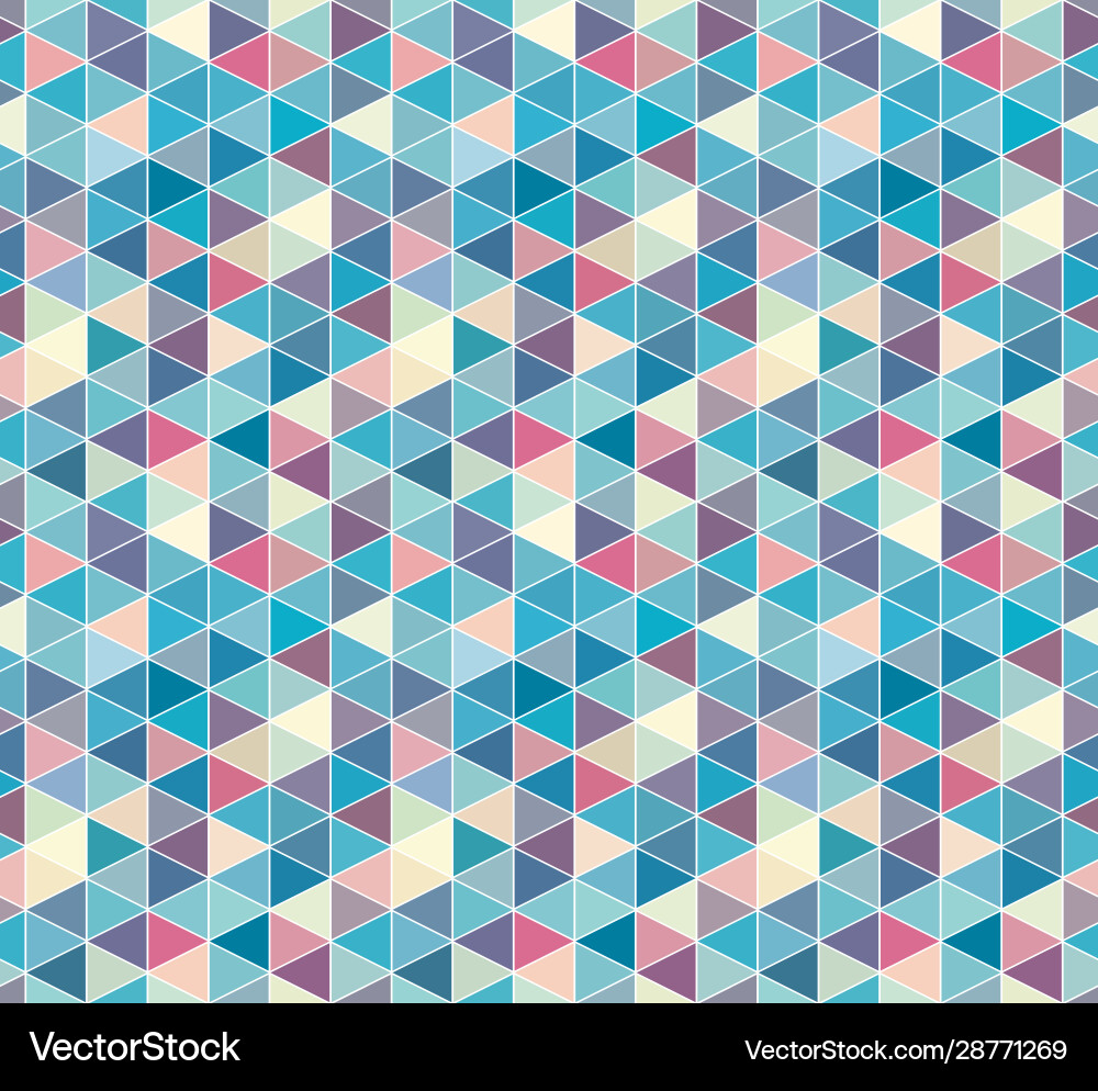 Abstract triangle seamless pattern isometric grid Abstract triangle seamless pattern isometric grid vector image