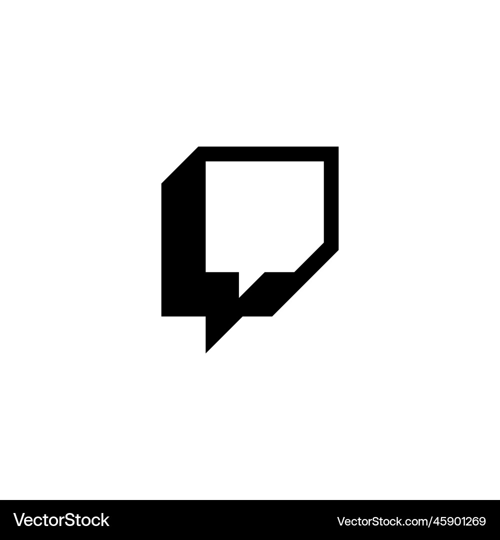 Comment icon button simple style social Comment icon button simple style social vector image