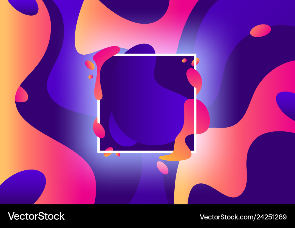 Fluid Abstract Purple Shapes vector image