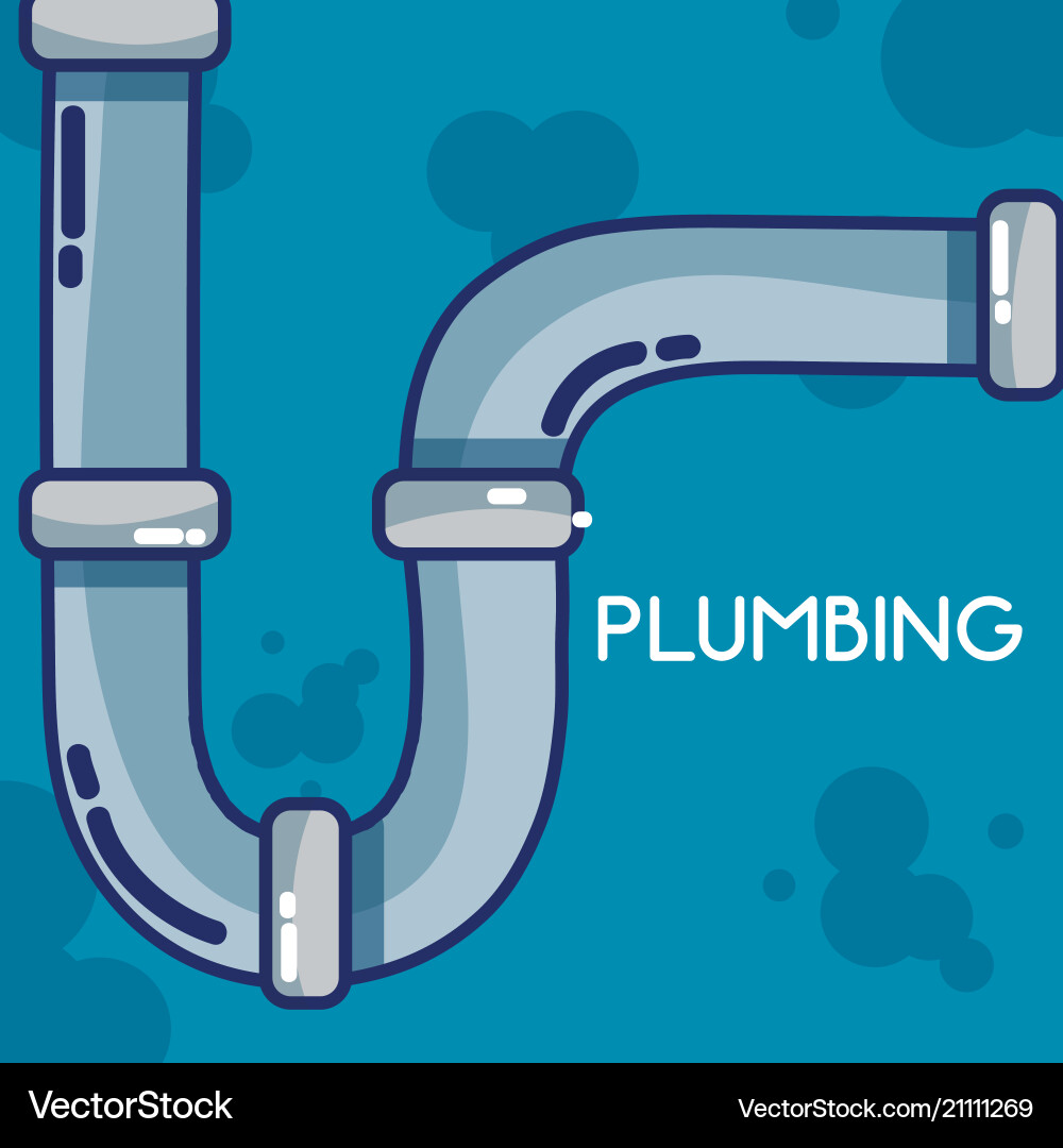 Pumbling and pipeline Vector Image