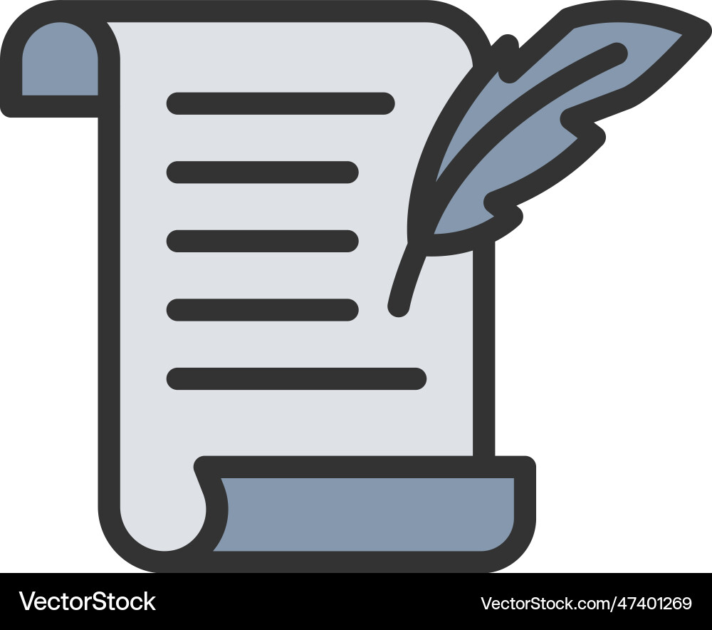 Scroll icon image Vector Image