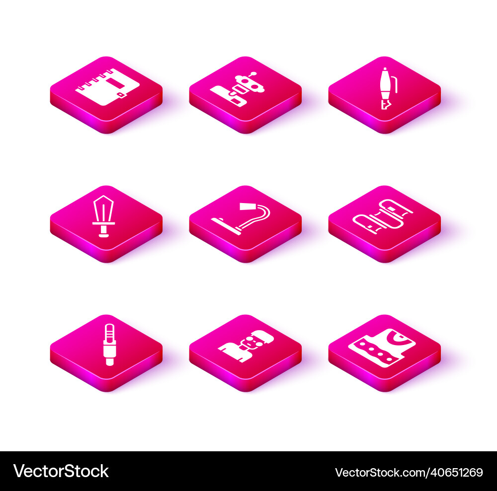 Set audio jack nerd geek sword for game table Set audio jack nerd geek sword for game table vector image