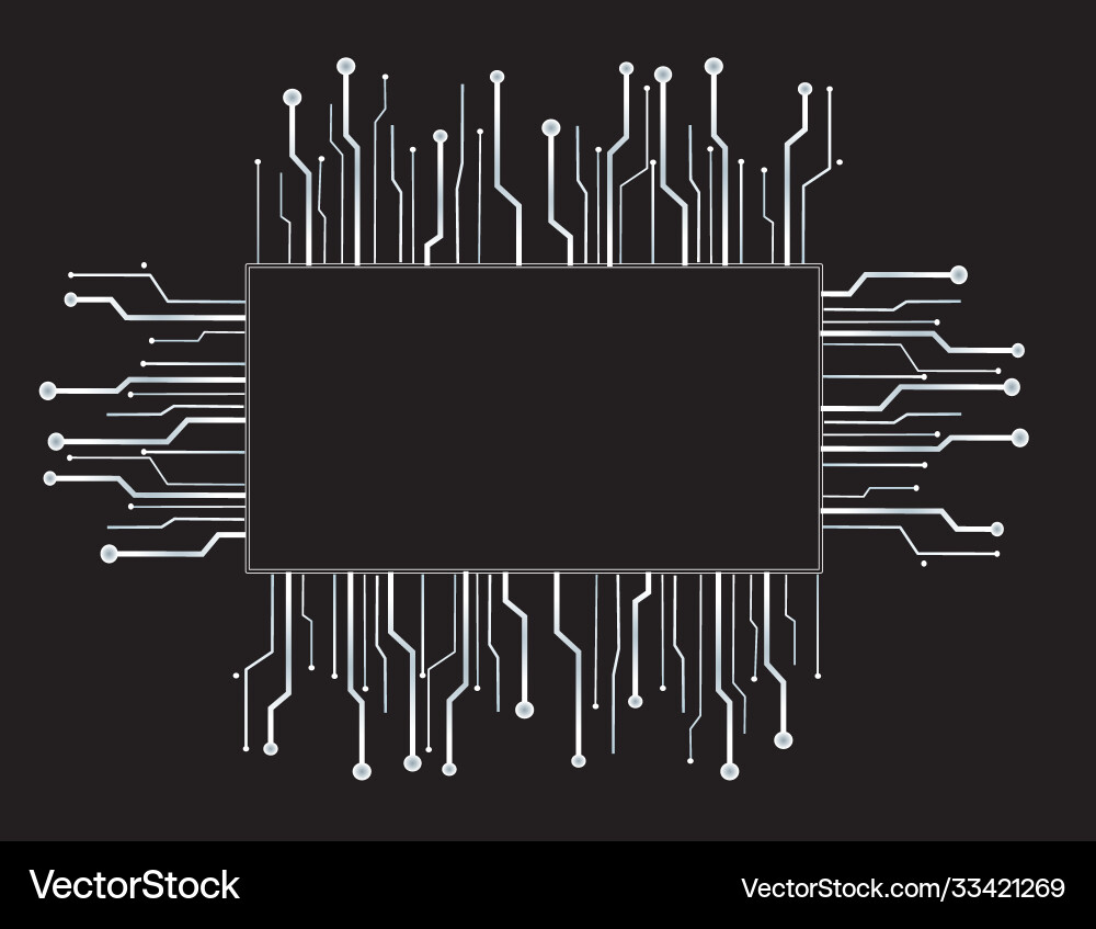 Technology line symbol abstract space background Technology line symbol abstract space background Vector Image