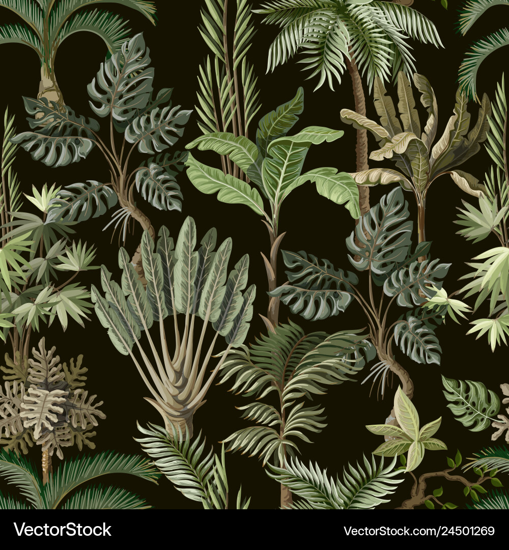 Tropical Leaf Pattern vector image