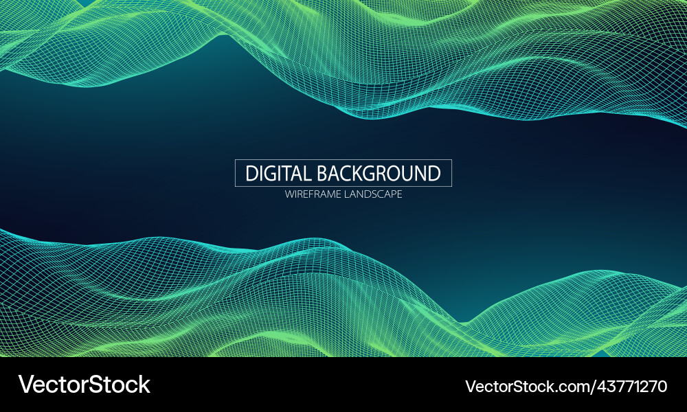 Abstract background with waves 3d surface Abstract background with waves 3d surface vector image