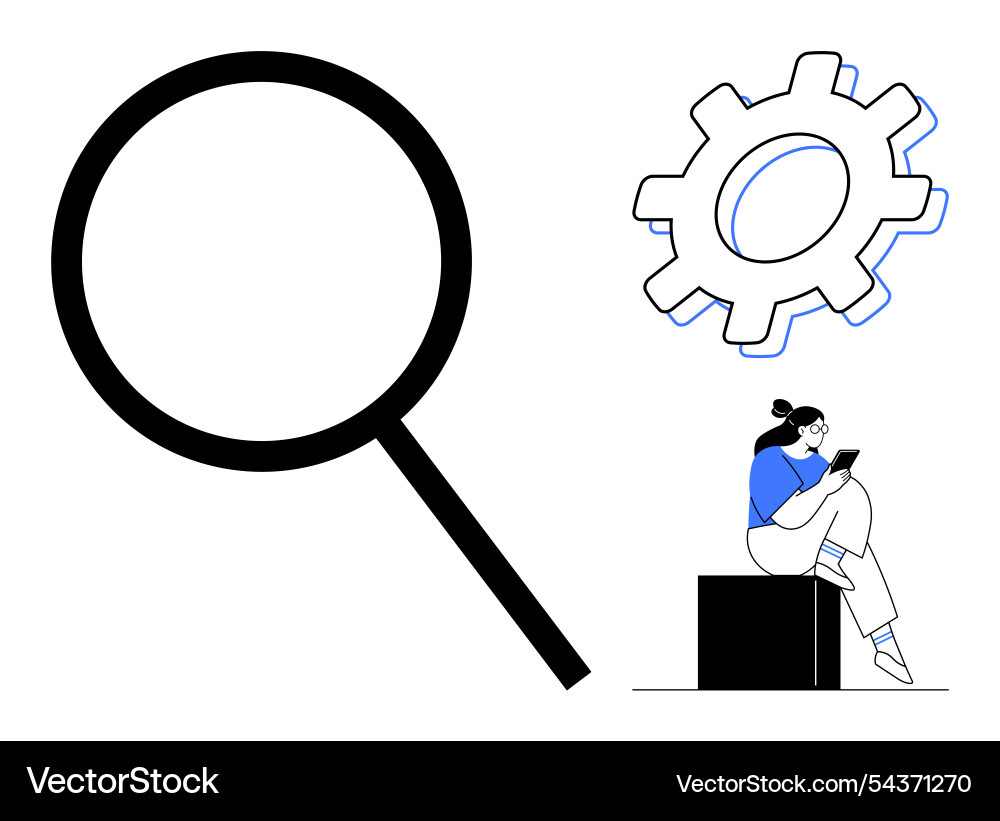 Concept of analysis and problem solving Concept of analysis and problem solving vector image
