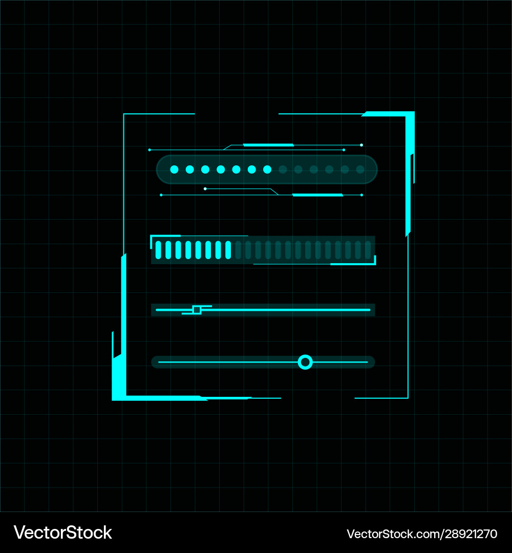 Futuristic user interface Futuristic user interface vector image