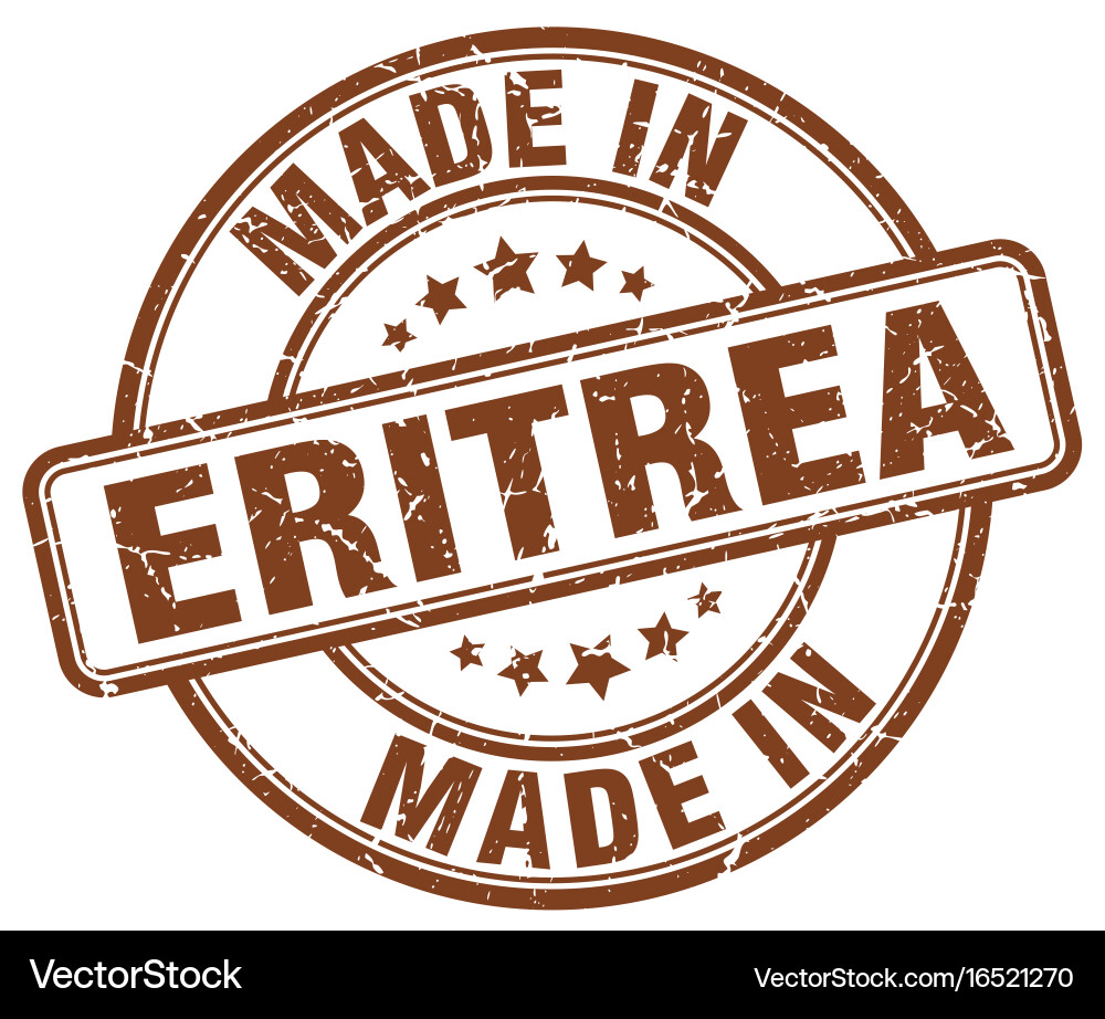 Made in eritrea Vector Image