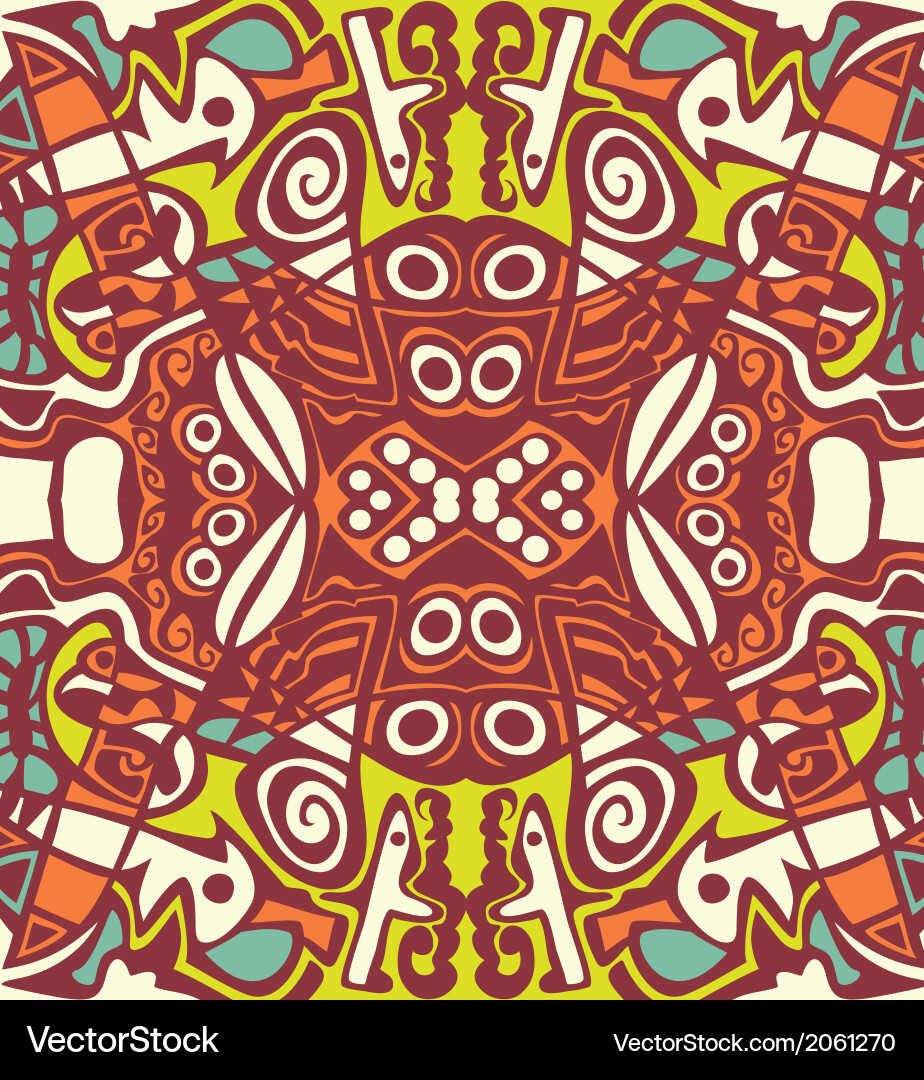 Psychedelic abstraction background symmetric vector image