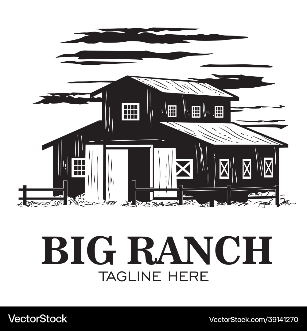 Ranch logo design Royalty Free Vector Image - VectorStock