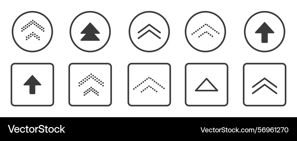 Swipe up Symbol Pfeil Taste ui Scroll Symbol Swipe up Symbol Pfeil Taste ui Scroll Symbol vektorbild