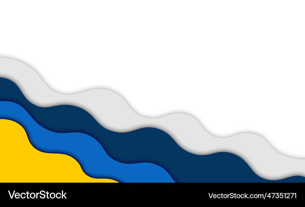 Abstrakt blau gelb und grau wellig Abstrakt blau gelb und grau wellig vektorbild