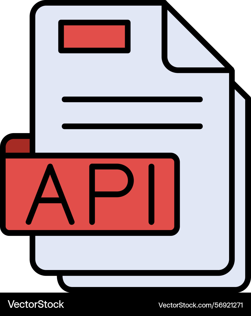 Api icon design vector image