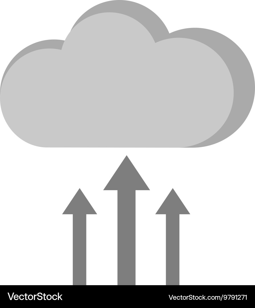 Cloud upload progress Vector Image
