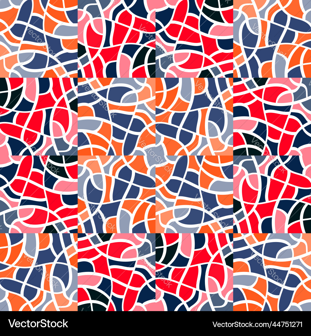 Creativef linear mosaic seamless pattern abstract Creativef linear mosaic seamless pattern abstract vector image