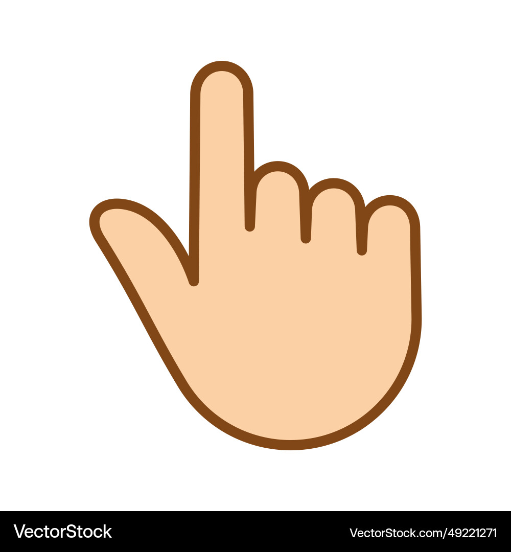 Hand pointer icon clicking mouse Hand pointer icon clicking mouse Vector Image