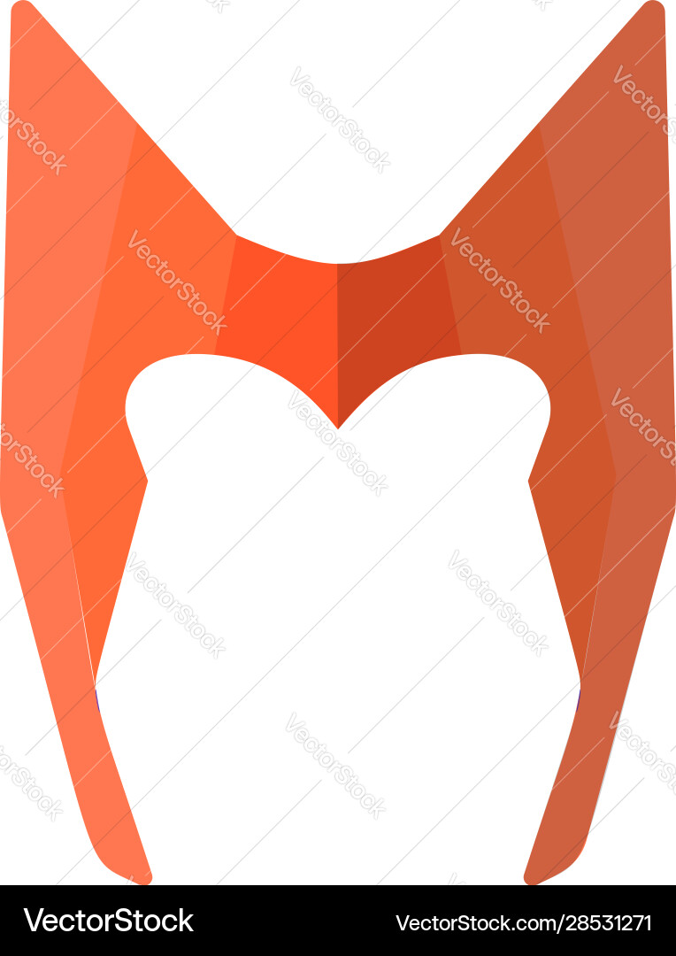 Super hero mask in flat style character cartoon vector image